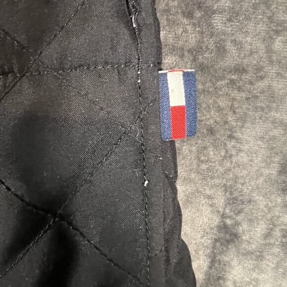 Tommy Hilfiger Quilted Barn Jacket Women’s Medium Black Corduroy Collar - Picture 4 of 10